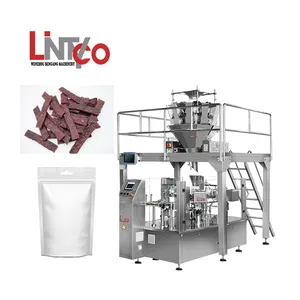 LINTYCO multifunción de soja aperitivos chips doypack máquina de bolsas para envolver alimentos maquinaria de envasado máquinas de sellado fabricante
