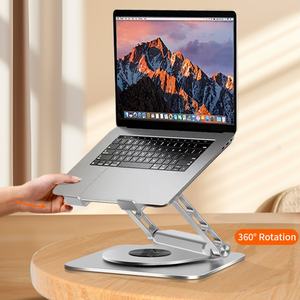 Soporte Ajustable para Portátil de Aluminio con Rotación de 360 Grados y Hub USB para Estación de Acoplamiento Ethernet RJ45 - Product Image 4