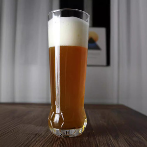 14 oz Handmade Modern Classic Style Football <strong>Tumbler</strong> Transparent Glass Cups for Long Drinking <strong>Wine</strong> Water and Beer - Product Image 2