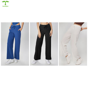 Pantalones de chándal de pierna recta completa para mujer, pantalones <span class=keywords><strong>deportivos</strong></span> holgados <span class=keywords><strong>con</strong></span> <span class=keywords><strong>faja</strong></span> de primavera para baile al aire libre, pantalones informales para viajeros - Product Image 6