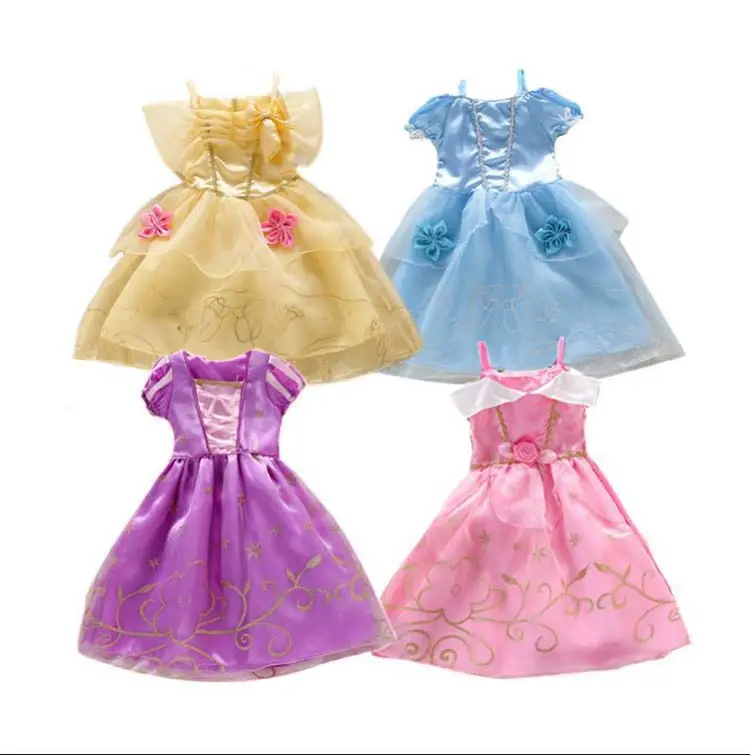 HY-005 Ice Snow Princess style abbigliamento per bambini abiti da ragazza vestito da festa per ragazza abiti per bambini per ragazze