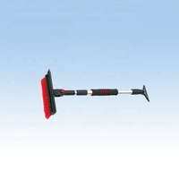 Brosse à neige télescopique en aluminium avec grattoir à glace