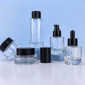 ขวดแก้วใสสำหรับน้ำมันเซรั่มขนาด 30 มล. 50 มล. แบบไหล่เรียบ พร้อมจุกยางหยด - Product Image 2