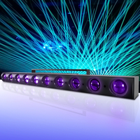 Barra de Luces Móvil con 10 Ojos LED RGBW, Luz de Escenario DMX para Discotecas y Fiestas