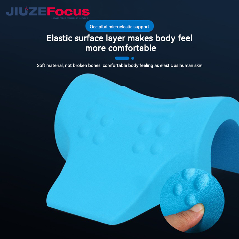 Cervical Traction Device for TMJ Pain Relief and Cervical Spine Alignment Chiropractic Neck Relaxer Pillow