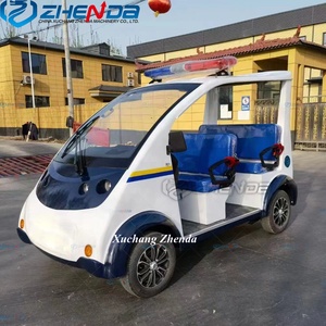 Vente directe d'usine, voiture de patrouille électrique, voiture de patrouille scolaire avec lumière d'avertissement et interphone avec mégaphone - Product Image 5