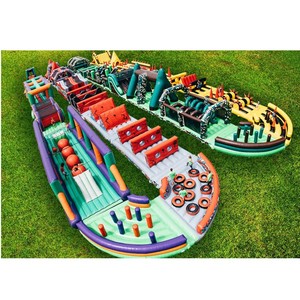 Cao Vui Vẻ Khổng Lồ Sinh Thái Thân Thiện Với Đồ Chơi Vật Liệu <span class=keywords><strong>Inflatable</strong></span> Đua Trở Ngại Thể Thao Đồ Chơi - Product Image 1