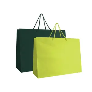 Cheap Custom Printed Luxury Retail blue Paper Shopping, Bags Low Cost Supplier blue Paper Bags With Your Own Logo/