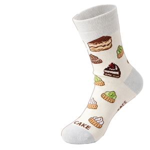 Dessert-Printed Casual Cotton-Blend <b>Men's</b> <b>Socks</b> Taiwan Made Eco-Friendly Heat-Transfer Printed Daily & Gifting <b>Socks</b> - Product Image 1