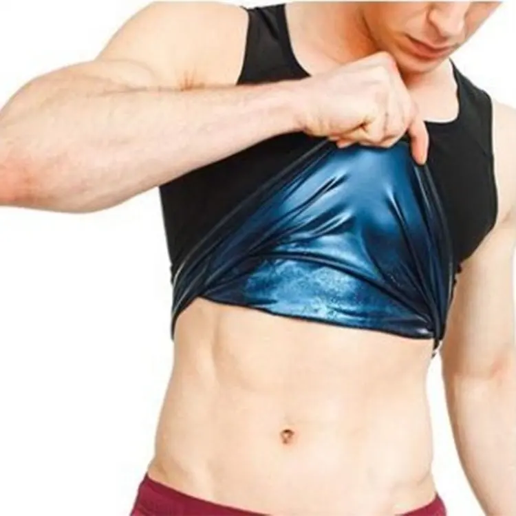 Men's Sweat Body Shaper Men's Premium Workout Tank Top Slimming Polymer Weight Loss Sauna Vest