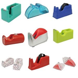 China Manufacturer Manual <strong>Tape</strong> Cutter Blue Red Plastic <strong>Tape</strong> <strong>Dispenser</strong> for Office - Product Image 6