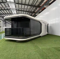 Capsule spatiale hôtelière mobile, maison préfabriquée modulaire en conteneur, maison préfabriquée