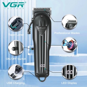 VGR V-282 professionale salone tagliacapelli tagliacapelli rasoio <span class=keywords><strong>barba</strong></span> rasoio capelli macchina taglio barbiere accessori <span class=keywords><strong>barba</strong></span> - Product Image 4