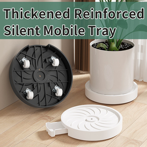 <span class=keywords><strong>Maceta</strong></span> y bandeja de transferencia de plantas de jardín, bandeja redonda de plástico de diámetro interior de 230/280/330cm de ancho <span class=keywords><strong>con</strong></span> <span class=keywords><strong>ruedas</strong></span> - Product Image 3