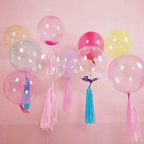 Haute qualité TPU hélium farce nouveauté couleur transparente BoBo Ballons clair bulle ballons