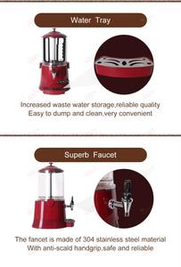 Distributeur de chocolat chaud commercial portable <span class=keywords><strong>5L</strong></span> pour hôtels, machine à café, jus et lait, <span class=keywords><strong>avec</strong></span> fonctions de chauffage et de mélange, également distributeur de vin - Product Image 4