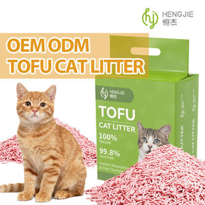 Litière pour chat en tofu biodégradable et écologique, 2,5 kg, sans poussière, hautement absorbante, à agglomération rapide, pour les familles multi-chats - Product Image 1