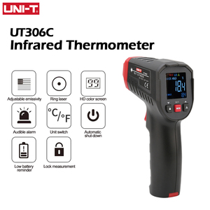 Termómetro Digital UNI-T UT306C, Medidor de Temperatura Láser Infrarrojo Industrial sin Contacto, Pistola de Temperatura, -50-500 - Product Image 2