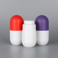 Pot en plastique PE souple unique de 120 ml (4 oz) certifié FDA pour l'emballage de capsules de produits de santé