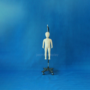 Vestido de cuerpo completo para niños pequeños, maniquí con cabeza, maniquí de media altura ajustable, muñeco de <span class=keywords><strong>modista</strong></span> - Product Image 4