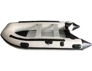 10.83 ft dinghy סירה מתנפחת רצפה אלומיניום למבוגרים רפסודות אגמים מים אלומיניום משורים משאבת אוויר לשאת שקית לסחף - Product Image 2