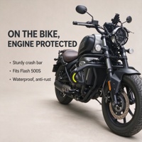 Nouvelles barres de protection moteur anti-chute pour moto, pare-chocs étanche, pièces de modification pour QJMOTOR Qianjiang Flash 500S