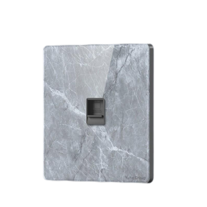 Interruptor de Pared Universal para PC de la Marca Zhengxing, Diseño Nuevo, Puerto USB Tipo-C, Bloqueo con Tornillo, Patrón de Mármol, Estándar EU/UK - Product Image 3