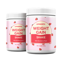 Lifeworth Protéine de Lactosérum pour Prise de Poids, Poudre Weight Plus, Stimulant d'Appétit pour Prise de Masse Musculaire, pour Homme et Femme