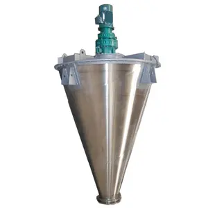 Best sale button control nauta conical double twin screw mixer dryer