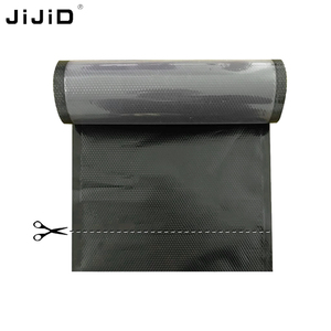 JIJID Textured Embossed Black Clear Vacuum Bags Food <strong>Saver</strong> Vacuum Sealer Rolls Custom Food Bag Food Vacuum Storage Bags - Product Image 2