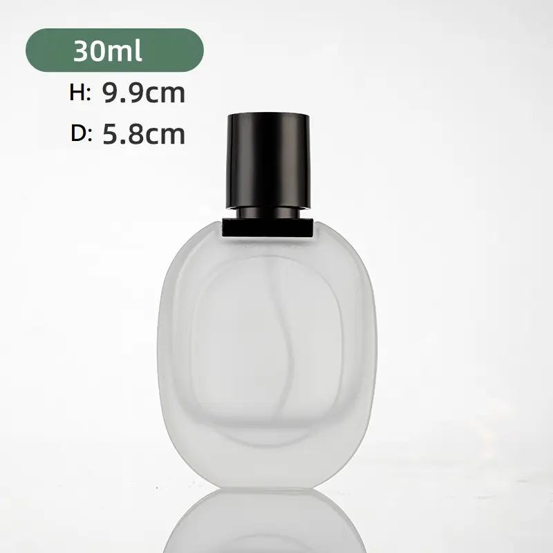 プチエレガンス: 30mlオーバルフラット香水瓶、旅行に最適