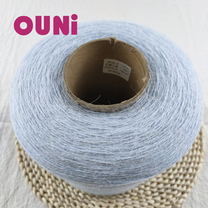 Instagram lông vàng angora len 80% angora 20% Nylon pha trộn Alize Puffy Crochet sợi cho mùa đông hat - Product Image 5