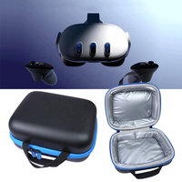 Boîte de rangement pour casque VR en EVA de haute qualité, antichoc, étanche, anti-poussière, avec poches, poignée portable, pour la maison et les voyages, protection VR