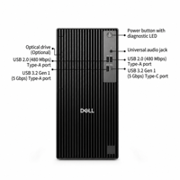 Nouveau en stock : Ordinateur tour Dell Pro QCT1250, processeur Intel Core i7-14700 de 14e génération, RAM DDR5, SSD NVMe M.2, PC de bureau professionnel performant