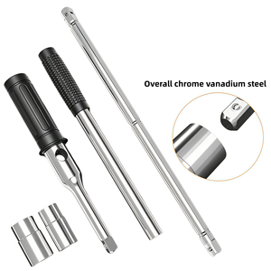 Clé à pneu de voiture à levier allongé, outil de démontage de <span class=keywords><strong>roue</strong></span>, jeu de clés à douille croisée, poignée télescopique antidérapante - Product Image 6