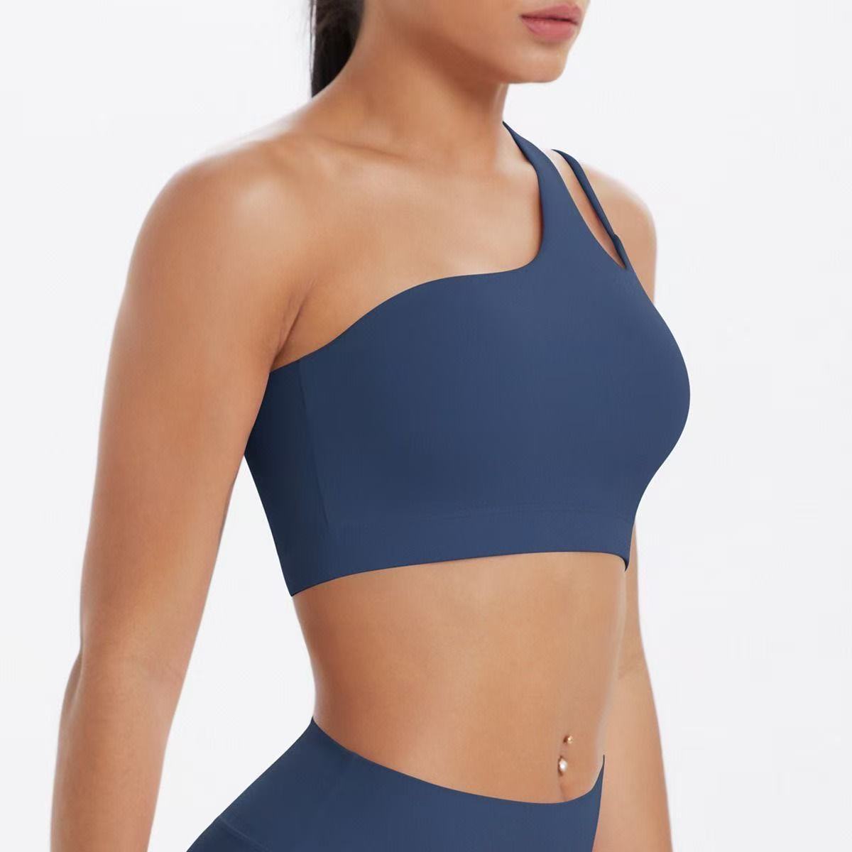 Customized Women's Seamless Yoga Top Quick Dry Fitness Sports Bra Halter Back Print Lightweight Gym Spandex Tops
