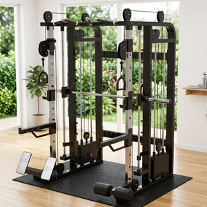 Wholesale Home Gym Fitness Equipment Multi Function Crosser <strong>Trainer</strong> with Smith <strong>Machine</strong> Attachment Smith <strong>Machine</strong> - Product Image 1