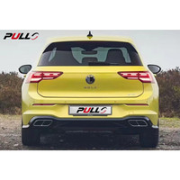 Le kit de carrosserie du modèle Volkswagen Golf 8 r-line comprend un assemblage de pare-chocs avant et arrière avec des jupes latérales, des tuyaux arrière de diffuseur