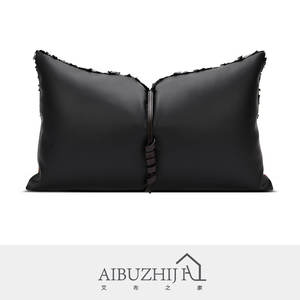 AIBUZHIJIA – housses de coussin décoratives noires de luxe moderne, en métal, lustre décoratif pour la maison, housses d'oreiller pour canapé - Product Image 4