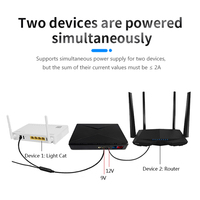 Mini UPS Con Enrutador de 5V/9Y/12V 20000mAh antena WiFi DC 18W batería de litio POE15V en línea para módem DC 9V/12V/24V