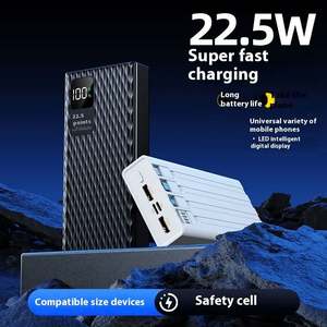 Batterie externe avec câbles intégrés 10000 mAh 20000 mAh PD 22,5 W Charge rapide Affichage numérique - Product Image 3