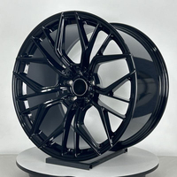 Rines HZH de Aleación Forjada de 18-24 Pulgadas con Acabado Negro y Diseño Multirradio para Audi TT RSQ8 RS7 RS6 RS5 RS4