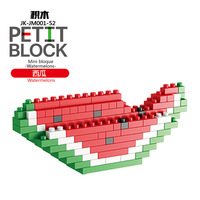 Briques miniatures HY, fruits, jouets de construction 3D DIY, mini blocs pour enfants