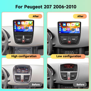 Hikity pour Peugeot <span class=keywords><strong>207</strong></span> 2006-2010 <span class=keywords><strong>Autoradio</strong></span> 9'' Qualcomm 8 Cœurs 4+64Go avec CarPlay Sans Fil <span class=keywords><strong>Android</strong></span> Auto WiFi 4G Ventilateur de Refroidissement OEM/ODM - Product Image 4