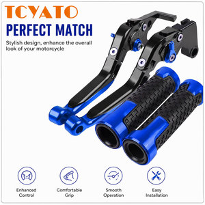 TCYATO 摩托车可调节折叠式刹车离合器杆车把套件易于安装 - Product Image 3