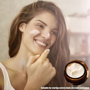 Pot rechargeable en verre pour crème cosmétique, vide avec cobalt <span class=keywords><strong>bleu</strong></span>, lotion, baume, crème, 1OZ, 30ml, 1OZ, nouveauté - Product Image 5