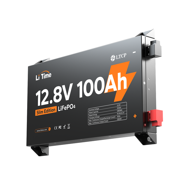 IP65-rated 2.36\" Ultra-Thin 12V 100Ah Slim LiFePO4 Battery Pack Metal Case 2.36 Inch Ultra-Thin Lithium Ion Battery Pack