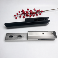 Support de fixation latéral en acier inoxydable résistant aux intempéries pour balustrade en verre, idéal pour projets de bricolage d'escaliers, piscines, balcons et terrasses