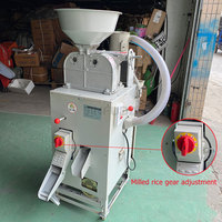 Mini fraiseuse à riz portable grain millet machines de traitement de riz brun blanc pour usage domestique rouleau en caoutchouc
