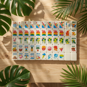 2026 Vente en gros Été Parc d'attractions Mini <span class=keywords><strong>Mahjong</strong></span> américain Prêt à expédier Portable Jeu de société scolaire de stratégie pour enfants - Product Image 3
